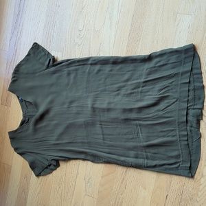 Madewell olive green dress